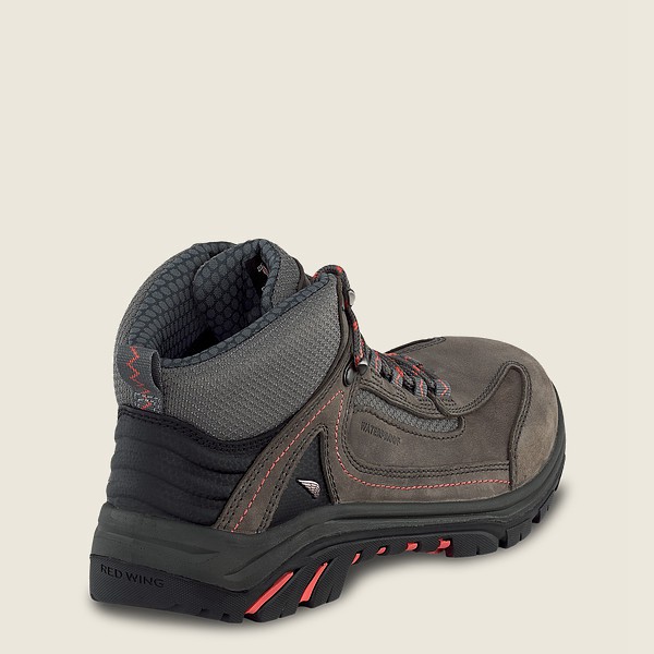 Womens Red Wing Trades - 5-inch Waterproof Safety Toe - Hiking Boots Dark Grey - QEF358410